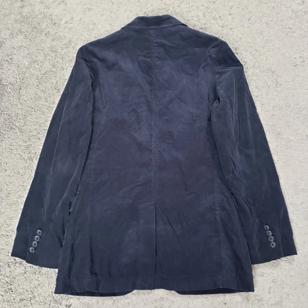 VTG Y2K J Crew Blazer Jacket Men S Navy Corduroy Sport Coat Academia Professor‎